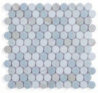 Penny Marble Mosaic 11 x 11.75 Elysium