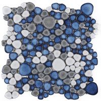 Growing Series Glass Pebble Mosaic Tile Elysium