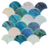 Newport Scale Glass Mosaic 9.5 x 9.75 Elysium