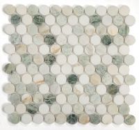 Penny Marble Mosaic 11 x 11.75 Elysium