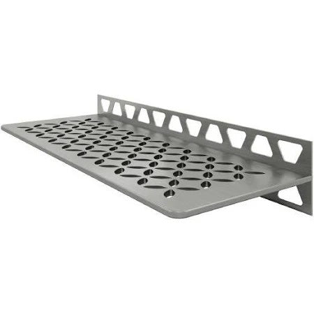 Schluter-SHELF-W Rectangular Wall Shelf for Tile Shower in Floral Schluter