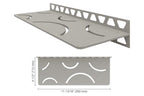 Schluter-SHELF-W Rectangular Wall Shelf for Tile Showers Style Curve Schluter